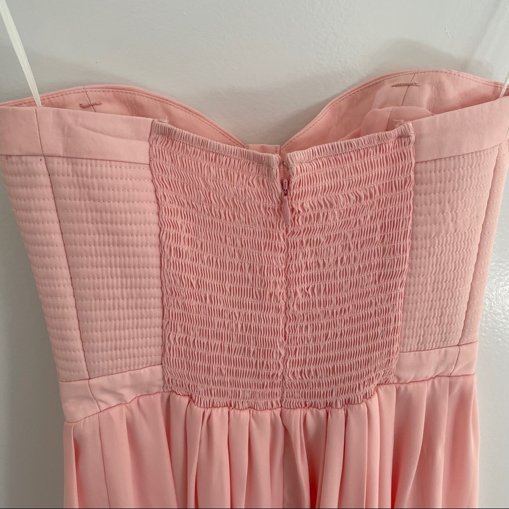 Parker Lily Strapless Mini Dress Blush Pink XS - Picture 5 of 11